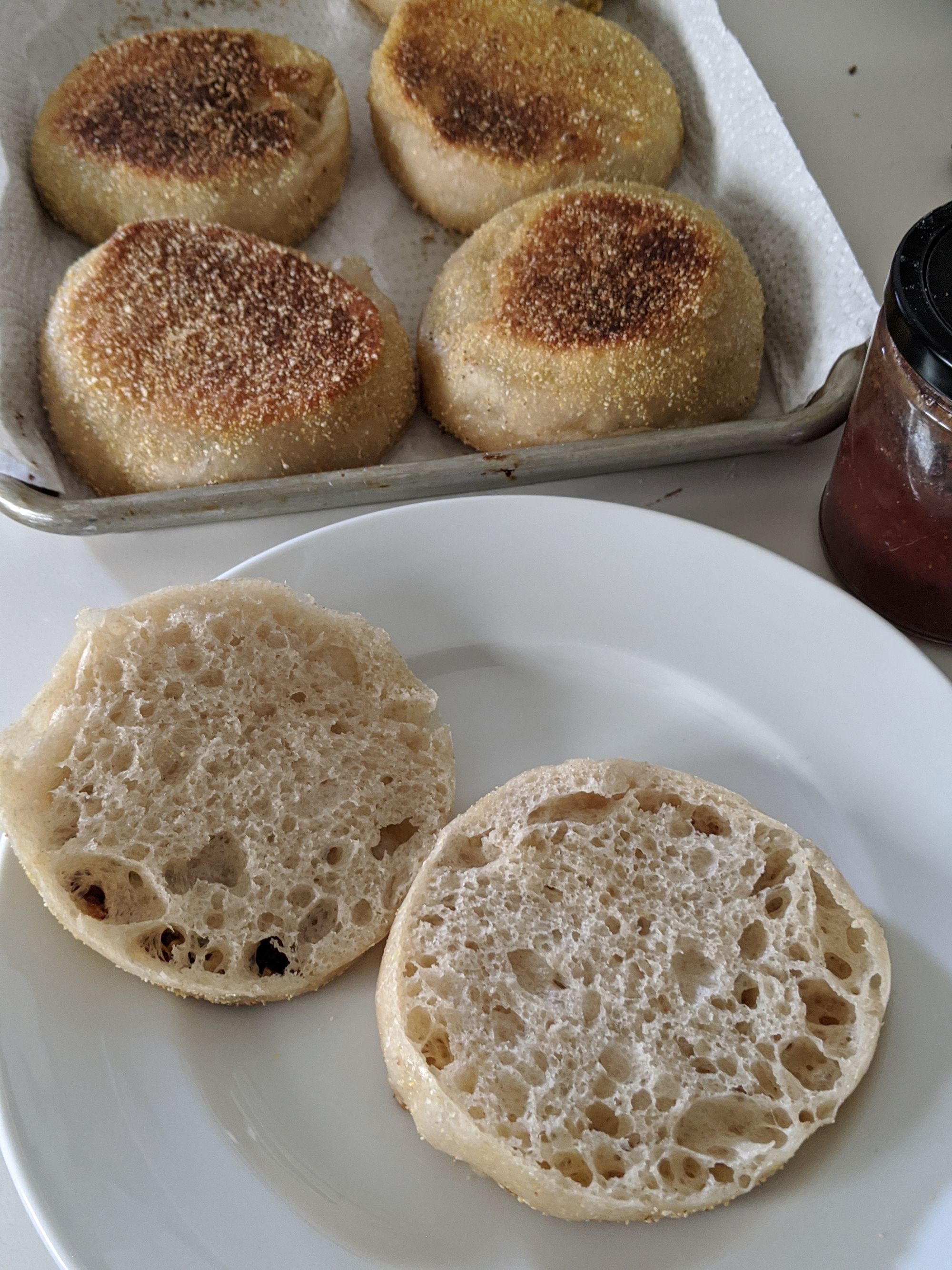 English Muffins With Sourdough Discard